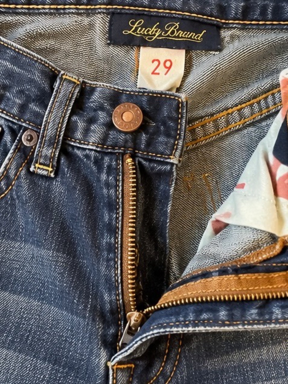 Lucky Brand Men’s Jeans Size 29 Dark Wash Straight Leg Vintage Style